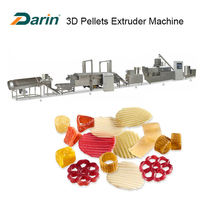 آلة صنع وجبات خفيفة من الكريات ثلاثية الأبعاد برغي واحد من الفولاذ المقاوم للصدأ
